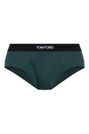 Beige Cotton briefs with logo Tom Ford - Vitkac France